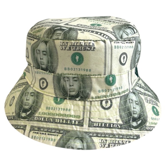 Billie Eilish‎ Dollar Bill Bucket Hat New Era Reversible Rare